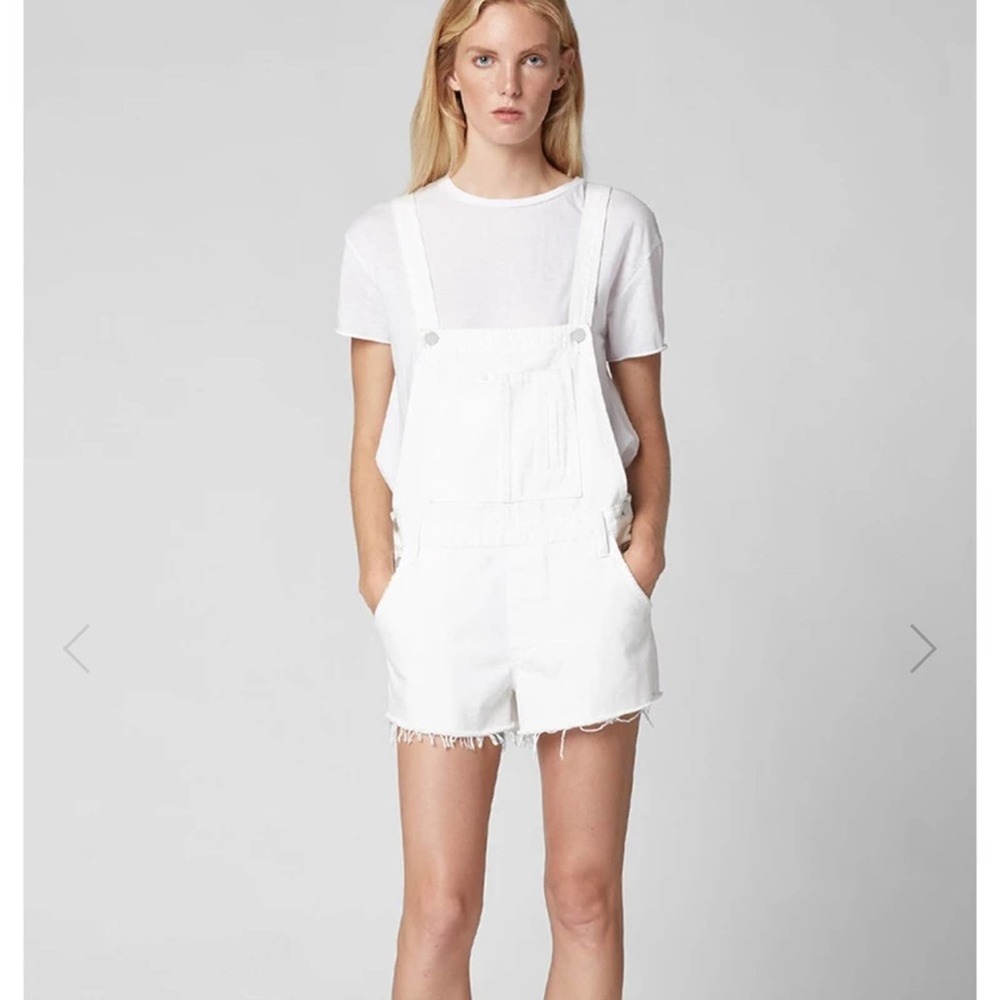 NWT Blank NYC White Short Overalls